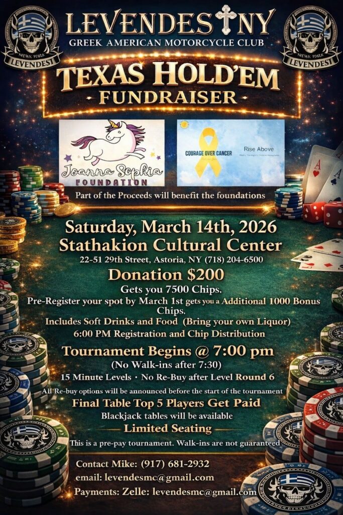 LEVENDES NY Texas Hold’em Fundraiser